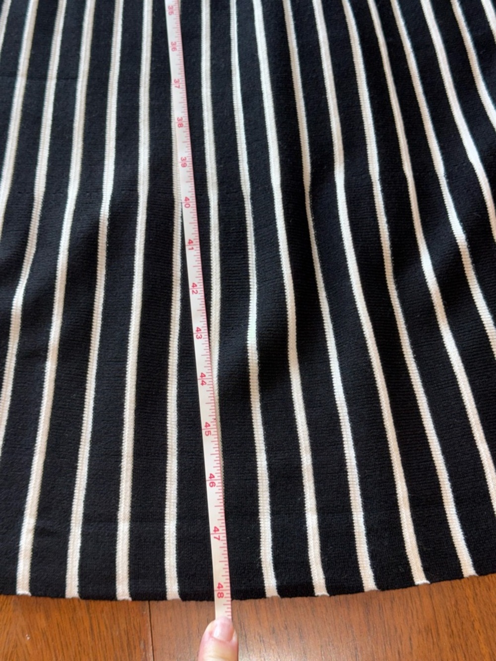 Active USA Black and White Striped Maxi Dress - Picture 8 of 12